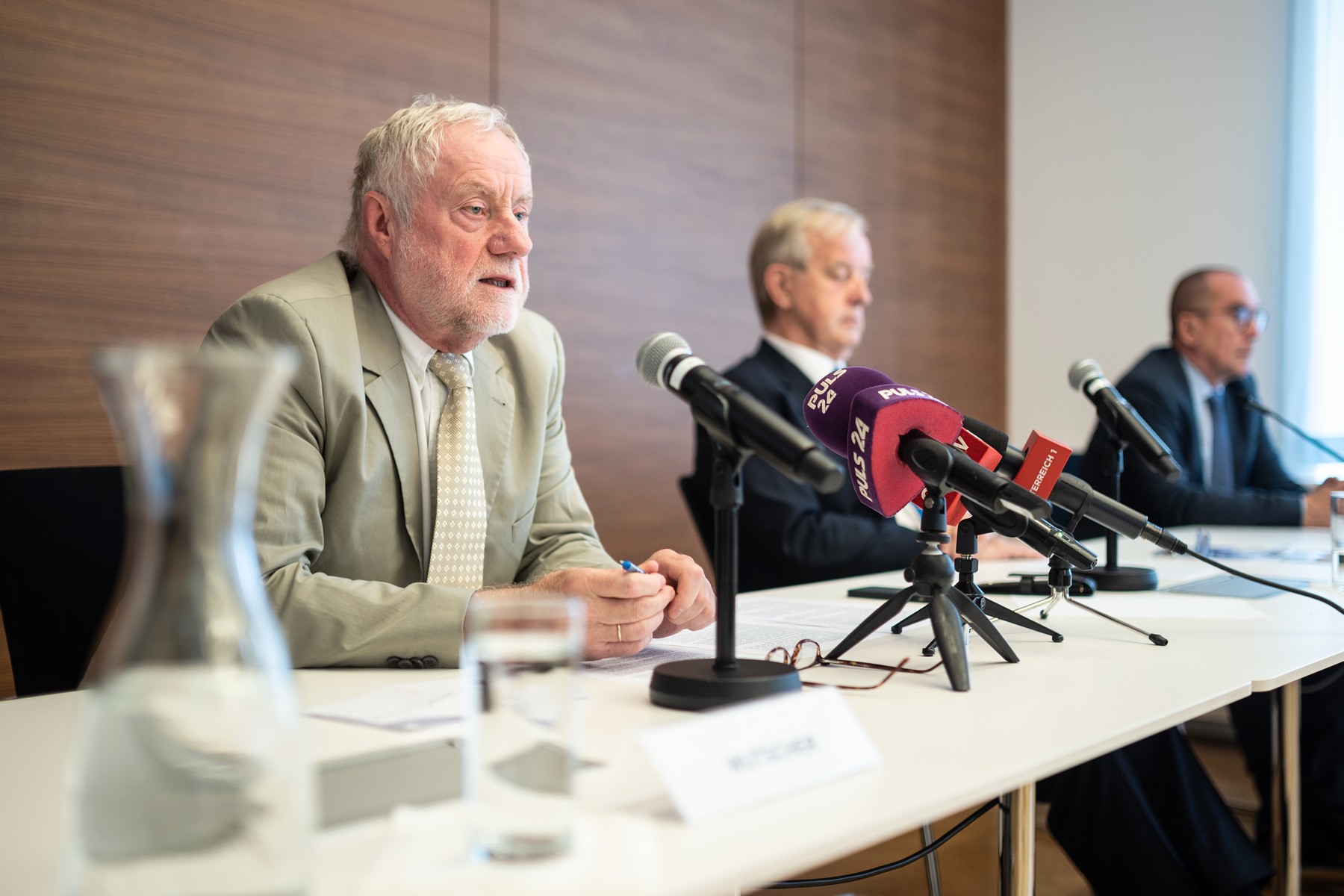 v.l.n.r. VP Edgar Wutscher, Präs. Johannes Steinhart, VP Harald Mayer